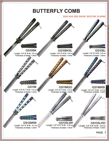 BUTTERFLY COMB IN 2025 AUG SHOW 1