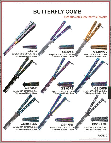 BUTTERFLY COMB IN 2025 AUG SHOW 2